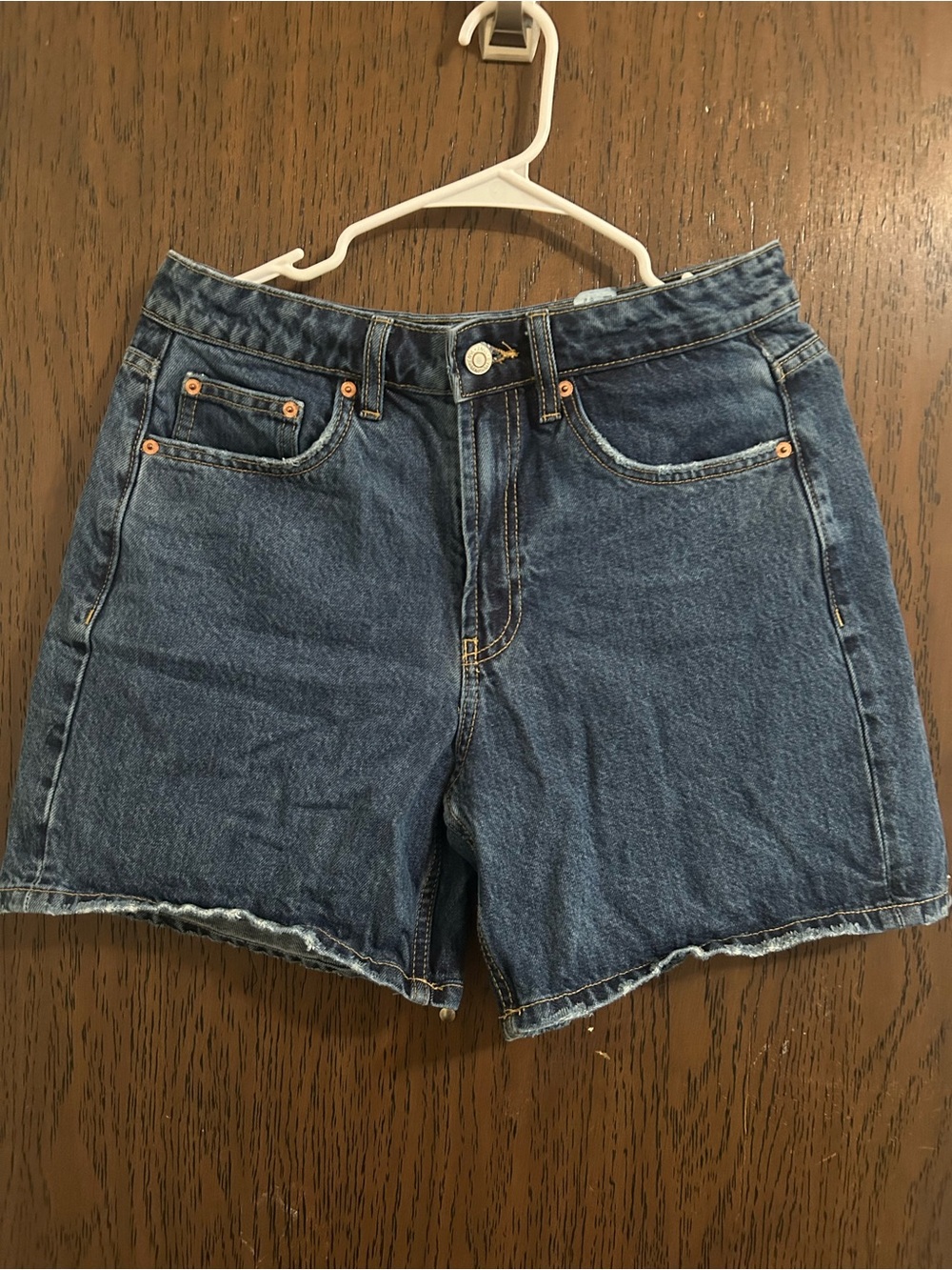 Zara Dark Blue Denim Jean Shorts A9